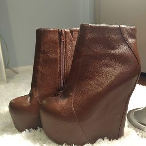 Jeffrey Campbell platform booties